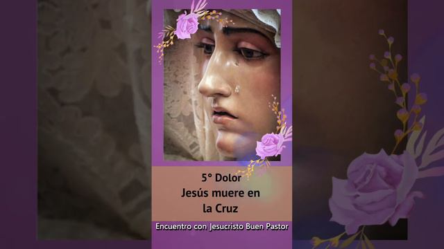 ✝️5°Dolor de la Virgen María-Jesús muere♥️#virgenmaría #oración #semanasanta #virgendolorosa