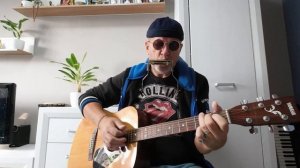 Губная гармошка и гитара -  Easy Blues + табы