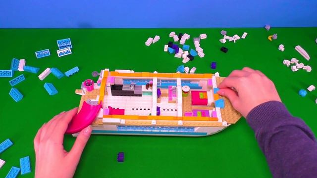 Lego Friends Dolphin Cruiser - Parody Lego Toys Eggs Surprise   