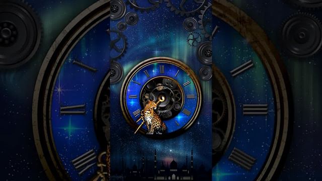 [Samsung Theme-Live Wallpaper] Fantasy Clock Leopard