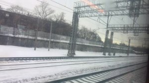 РЖД. Россия из окна поезда. Москва- Ярославль. RUSSIAN RAILWAYS. Russia from the train window.