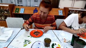 Обвинская Роза, учимся Обвинской росписи