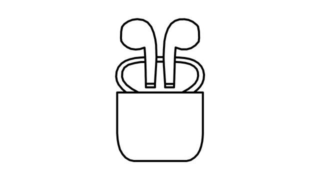 Как нарисовать наушники Эпл Аирподс / How to draw Apple Airpods headphones смотреть онлайн