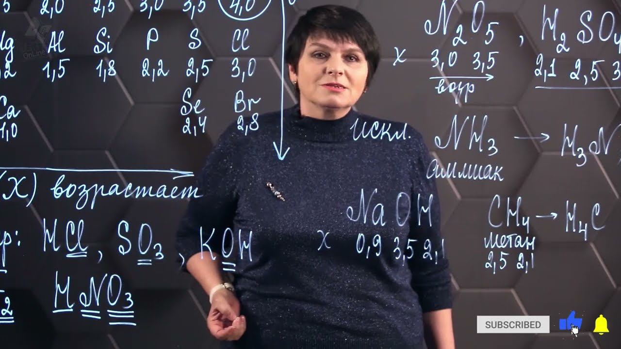 51. Электроотрицательность химических элементов. 8 класс.