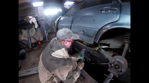Ремонт порогов ВАЗ 2115 с усилением проф трубой