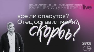 Вопрос/ответ с Денисом Орловским - "Все ли спасутся? Скорбь? Отец оставил меня?", 28.08.2024