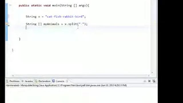 JAVA Programming Tutorial Split String in an Array смотреть онлайн