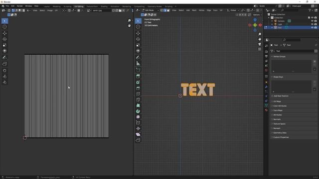 КАК НАЛОЖИТЬ ТЕКСТУРУ НА ТЕКСТ В БЛЕНДЕРЕ ✪ Applying texture to text in a blender
