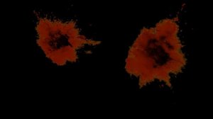 Футаж большие красные пятна растекающиеся по стене