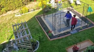 time lapse installation of pergola 1/2