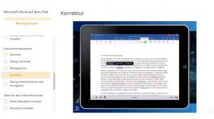 Online-Fortbildung: Microsoft Word auf dem iPad