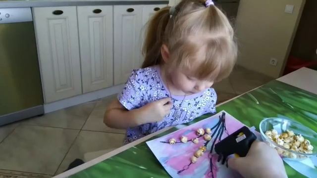 Поделка! Верба из поп-корна смотреть онлайн