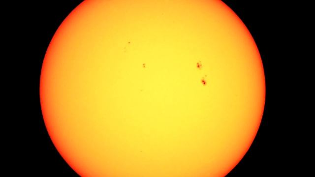 Солнце 27.09.2015 (Вид в телескоп) смотреть онлайн