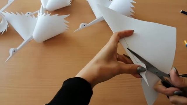 ТвориМ журавль из бумаги