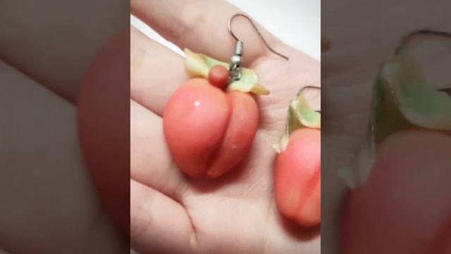 earrings made of baked clay. серьги из запекаемой глины