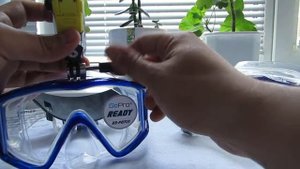 Маски Marlin Big Panoramic Blue и Big Panoramic Blue + GoPro. Сравнение.