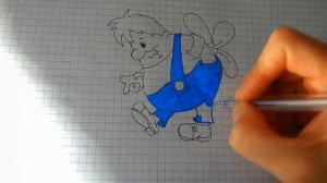 Как нарисовать Карлсона #54 / How to draw Carlson cartoon Kid and Carlson