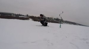 Зимняя рыбалка на Оке в Кашире разведка по новым местам