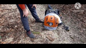 решили убрать листья дома после зимы#воздуходувка ремонт| stihl