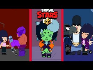 BRAWL STARS ANIMATION  #5 BIBI HEROINE & CROW & BUZZ & MORTIS & EL PRIMO