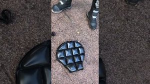 Мотоподушка , надувная подушка на седло мотоцикла . Испытание 1