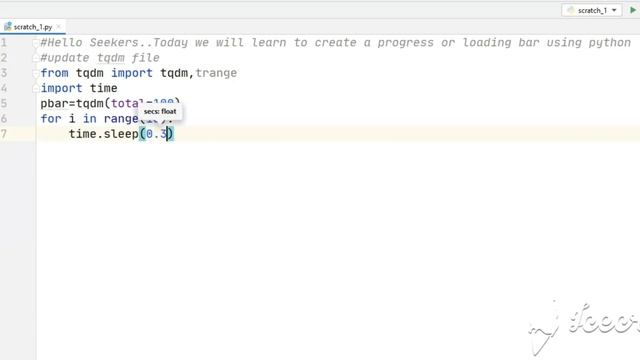 Loading Progress Bar using Python