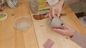 Лепим "мятые" стаканы из глины