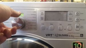 Samsung vrt eco bubble wf0806x8n putting into service mode