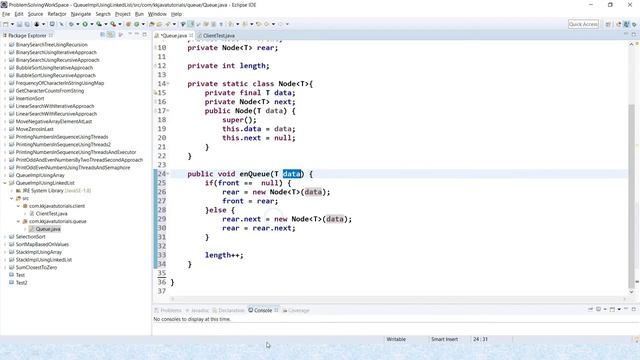 Queue Implementation using Linked List in Java || Queue Interview Java Interview question