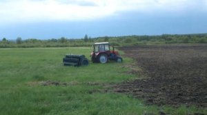 Сеем овес и донник ( редкая сеялка СЗТ в работе ) Посев донника под покров овса.