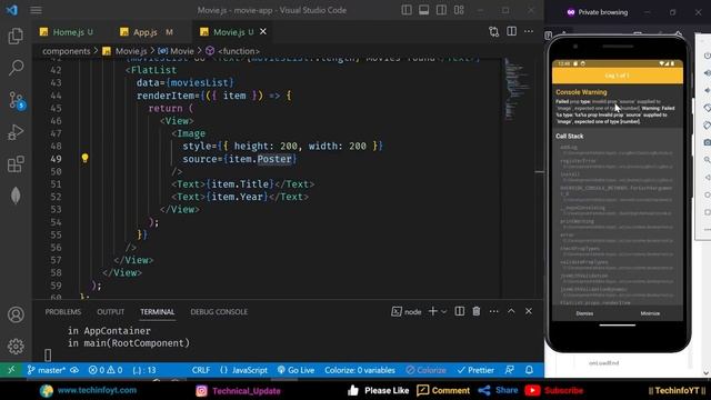 Rendering Movie Lists | Mastering React Native | React native Tutorials