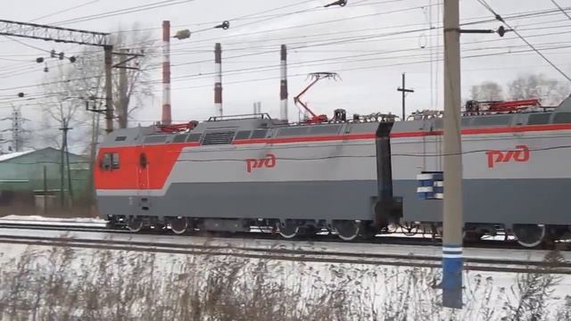 2ЭС10-034 с приветливым машинистом смотреть онлайн