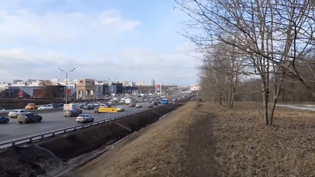Москва 3732 МКАД 66-й километр (окрестности Крокус Сити и Строгино) весна день