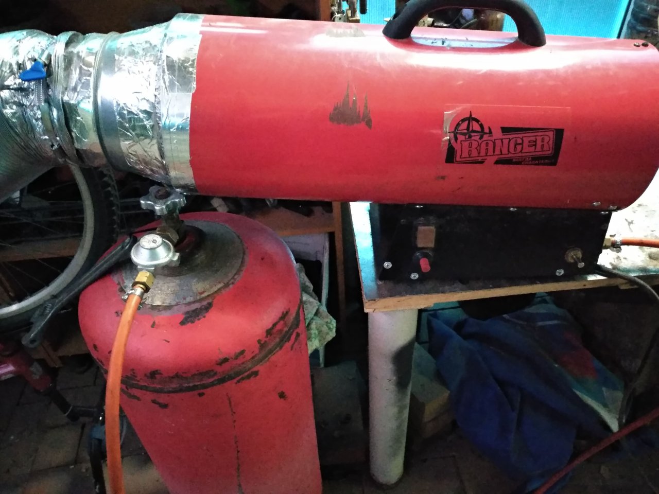 Газовая тепловая пушка RANGER. Ремонт всё просто.