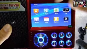 zBOGDANom - Цифровой Радиоприёмник с Видеоплеером Nns Ns-155 Колонка с Дисплеем Видео