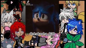 || The reaction of Sonic's friends on Tik Tok||{My AU}||Sonic the hedgehog ? ||