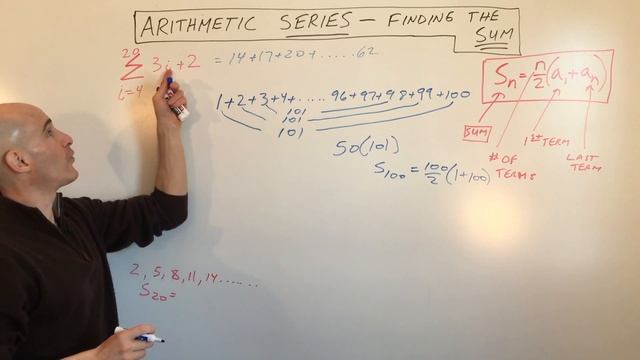 Sum of an Arithmetic Series Formula смотреть онлайн