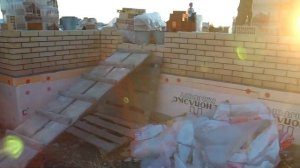 #63 Раскладка лицевого кирпича, первые ряды кладки