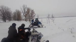 BRP 1200,Summit, freeride,Yamaha FX Nytro. Клевый денек , классно по катались.