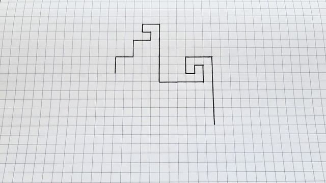 Как рисовать Собаку по Клеточкам смотреть онлайн