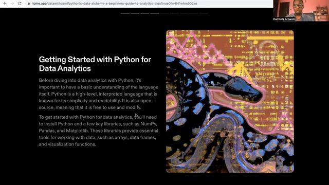 Beginners Guide to Data Analytics Using Python