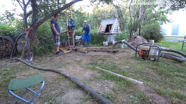 Скважина на песок 30 метров. д. Дубки. The well on the sand is 30 meters. смотреть онлайн