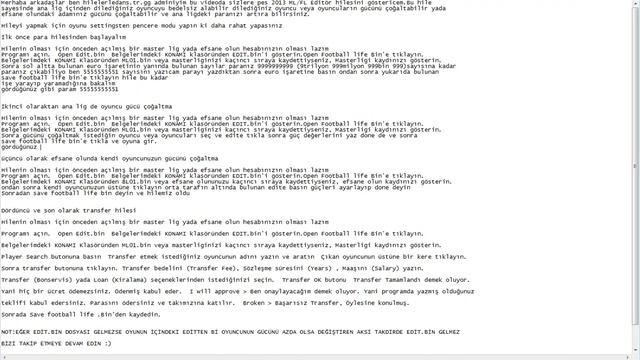 Pes 2013 File Editör Hilesi смотреть онлайн