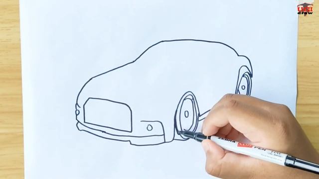 How to Draw a Nissan GTR R35 Step by Step | Easy Drawing Tutorial смотреть онлайн