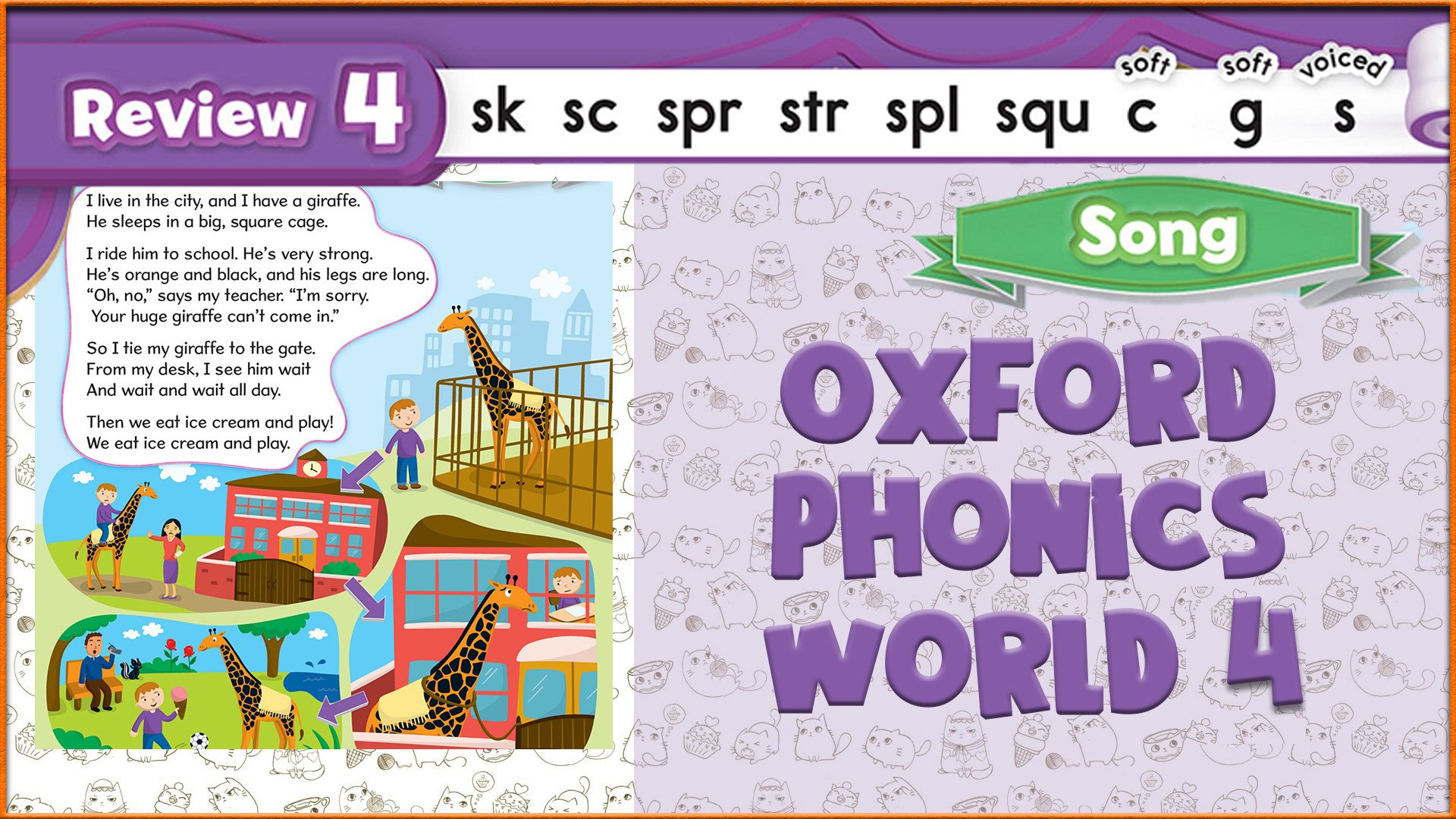 Song | Review 4 | Oxford Phonics World 4 - Consonant Blends. #53