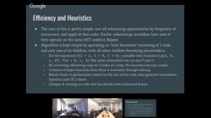 Wouter talk on Type Inference and Code Compression V8 Tea and Crumpets West 5 June 2018