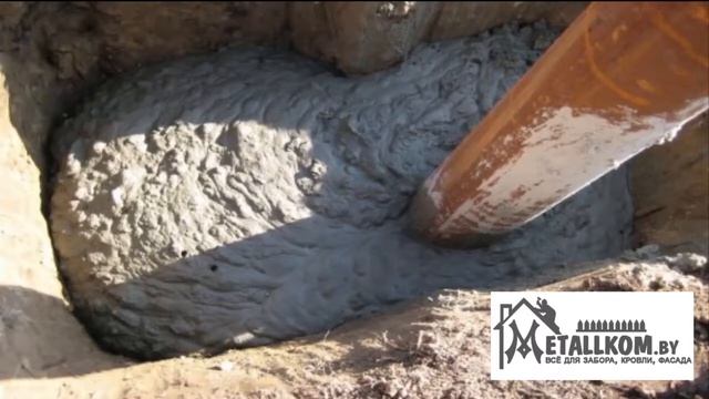 Монтаж забора из металлопрофиля смотреть онлайн