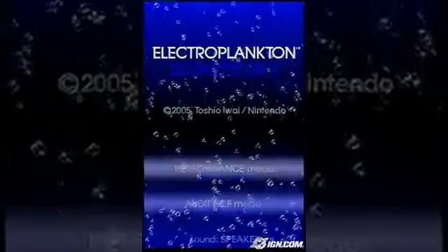 Electroplankton Nintendo DS Gameplay - Title