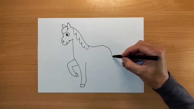 How To Draw A Horse | Horse Drawing Easy | Step by Step смотреть онлайн