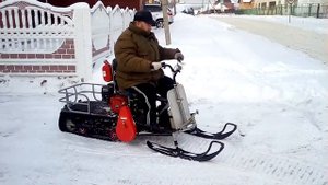 Испытания реверс-редуктора для Мухтара по снегу